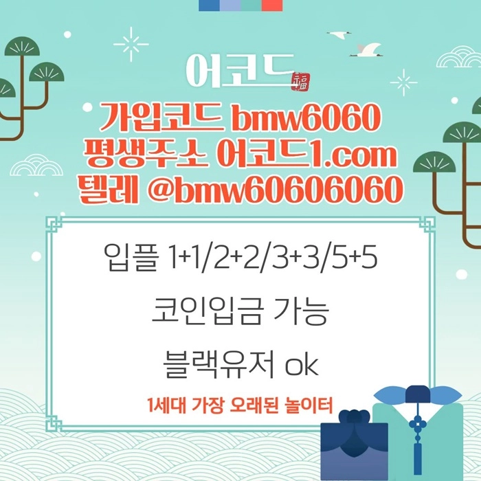 오래된 1세대 사이트 [(어코드)] 가입기간 | 신규입플 5+5 | 업계최고배당