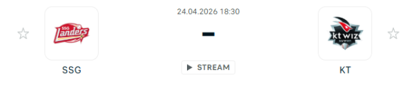 [대한민국 KBO] 2026년04월24일 SSG 랜더스 vs kt wiz | 스포츠 분석 무료 중계 토친놈