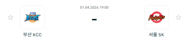[대한민국 KBL] 4월01일 부산 KCC 이지스 vs 서울 SK 나이츠 | 스포츠 분석 무료 중계 토친놈