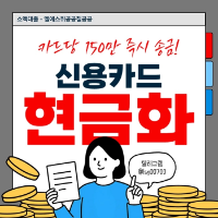 신용카드 현금화 | 소액 대출 | 카드당 150만원 당일송금
