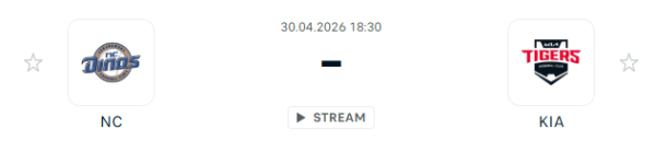 [대한민국 KBO] 2026년04월30일 NC 다이노스 vs KIA 타이거즈 | 스포츠 분석 무료 중계 토친놈