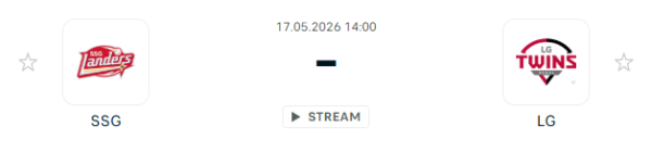 [대한민국 KBO] 2026년05월17일 SSG 랜더스 vs LG 트윈스 | 스포츠 분석 무료 중계 토친놈