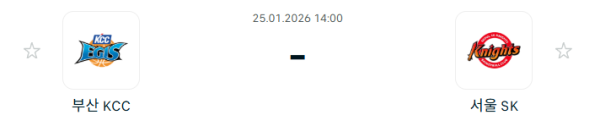 [대한민국 KBL] 1월25일 부산 KCC 이지스 vs 서울 SK 나이츠 | 스포츠 분석 무료 중계 토친놈