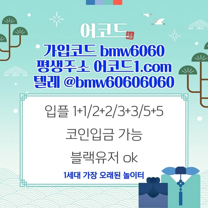 오래된 1세대 사이트 [(어코드)] 가입기간 | 신규입플 5+5 | 업계최고배당