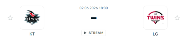 [대한민국 KBO] 2026년06월02일 kt wiz vs LG 트윈스 | 스포츠 분석 무료 중계 토친놈