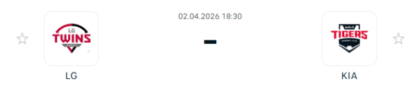 [대한민국 KBO] 2026년04월02일 LG 트윈스 vs KIA 타이거즈 | 스포츠 분석 무료 중계 토친놈