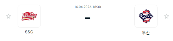 [대한민국 KBO] 2026년04월16일 SSG 랜더스 vs 두산 베어스 | 스포츠 분석 무료 중계 토친놈